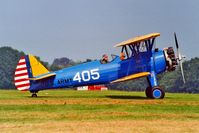 OO-JEH @ EBDT - Boeing Stearman PT-17 Kaydet [75-442] Schaffen-Diest~OO 12/08/2000. Coded *405*. Since become French registered. - by Ray Barber