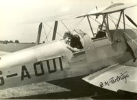 G-AOUI - A photo my father took back in the 50's.  This was the plane he did his first solo in.  The lady was his girlfriend at the time.  He was 17. - by Malcolm Hackett