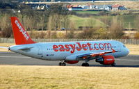 G-EZUH @ EGPH - Turning on to Rwy 24 for a Winter departure