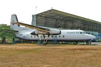 PK-YPU @ WIHH - Fokker F-27-200 Friendship [10222] (Trigana Air Service) Jakarta-Halim~PK 25/10/2006. Seen here minus engines and wheels.