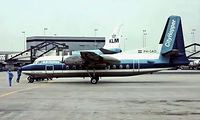 PH-SAD @ EHAM - Fokker F-27 Friendship 200 [10272] (NLM Cityhopper) Amsterdam-Schiphol~PH 10/06/1982. Image taken from a slide.