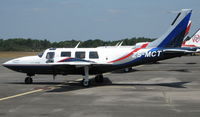 ZS-MCT @ EGLK - Colourful Aerostar 601P seen at Blackbushe on 16th July 2005; named 'Patricia II' - by Michael J Duffield