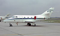 SE-DEL @ EHAM - Dassault Falcon 10 [14] Amsterdam-Schiphol~PH 10/06/1982. Image taken from a slide.