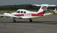N741D @ EGLK - N-reg Duchess seen at Blackbushe on 15th September 2008 still wearing the German flag on the tail, ex-D-GEWU - by Michael J Duffield