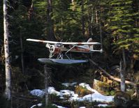 N471PM - Taking off from a wilderness lake in Misty Fjords National Monument, Alaska. - by Murray Lundberg