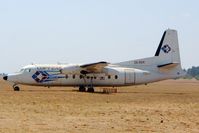 ZS-OEK @ FAWB - Fokker F-27-300M Friendship [10161] (Luft Cargo) Pretoria-Wonderboom~ZS 08/10/2003. Minus engines has been parked here since nose wheel collapsed.