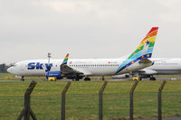 TC-SKS @ EIDW - Parked on Rwy 29 at Dublin since Sky Express ceased operations, this B738 is awaiting a new customer. - by Noel Kearney