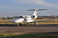 YU-BST @ EGHH - ex G-THNX about to depart after attention at Citation Centre - by John Coates