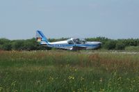 G-CEAM @ EGFH - Visiting EV-97 about to depart. - by Roger Winser