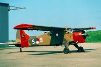 G-BUVF @ EGSX - De Havilland Canada DHC-2 Beaver [965] North Weald~G 05/05/1996. Seen here in Dutch Military marks. - by Ray Barber