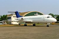 PK-TWM @ WIHH - Fokker F.28-4000 Fellowship [11183] (Transwisata Airlines) Jakarta-Halim~PK 25/10/2006