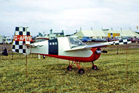 G-APYB @ EGBG - Tipsy T.66 Nipper II [T66/S/39] Leicester~G 08/07/1979. Image taken from a slide. On long term rebuild. - by Ray Barber