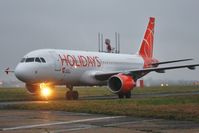OK-HCB @ EGHH - Arriving in drizzle at dusk for paint - by John Coates
