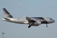 N516NK @ KFLL - Spirit A319 landing - by FerryPNL