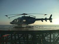 N467AL - N467Al Tied down Offshore in the Gulf of Mexico - by Robert Sperry