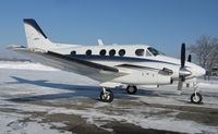 N100QT @ KAXN - Beech C90 King Air at the fuel pumps. - by Kreg Anderson