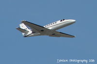 N895HE @ KSRQ - Cessna Citation Bravo (N895HE) departs Sarasota-Bradenton International Airport enroute to Indianapolis International Airport - by Donten Photography