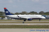 N820MD @ KSRQ - US Air Flight 3327 operated by Republic (N820MD) arrives at Sarasota-Bradenton International Airport following a flight from Reagan National Airport - by Donten Photography