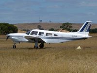 VH-TVN @ YBSS - Piper Lance VH-TVN taxying in after landing at Bacchus Marsh