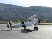 N1702B @ SZP - 1942 Boeing Stearman PT-13D 'Ruthies Doll', Continental W670 220 Hp radial, at refueling ramp. See/read  my article on this distinctive aircraft based at SZP on this site. - by Doug Robertson