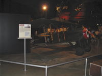 3730 @ FFO - Spad VII biplane. The Standard J-1 data display refers to the aircraft hanging above, and not on this photo in a dimly-lit area. - by Doug Robertson
