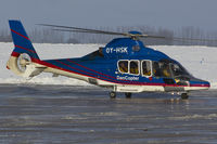 OY-HSK @ EGSH - Departing SaxonAir in the snow.