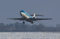 PH-KZT @ EGSH - Climbing out of a snowy EGSH.