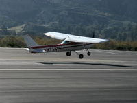 N714HH @ SZP - 1977 Cessna 150M, Continental O-200 100 Hp, takeoff climb Rwy 22 - by Doug Robertson