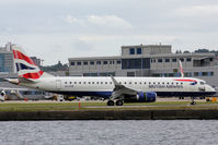 G-LCYN @ EGLC - 700th E-Jet - by BTT