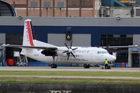 OO-VLR @ EGLC - City of Luxembourg - by BTT