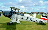 G-EMJA - CASA 1.131E 2000 Jungmann [PFA 242-12340] Cranfield~G 23/06/2002 - by Ray Barber