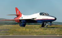 XL612 @ EGFH - Swansea Airport's fence guard. On loan from Hunter Flying Ltd based at MOD St Athan. - by Roger Winser