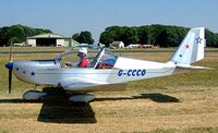 G-CCCO @ EGBP - Evektor EV-97 Eurostar [PFA 315-14006] Kemble~G 13/07/2003 - by Ray Barber