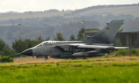 44 29 @ EGQL - JBG-33 Tornado IDS taxiing to runway 27