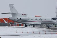 N47EG @ EGGW - 2005 Dassault FALCON 900 EX, c/n: 154 departing Luton for Zurich - by Terry Fletcher