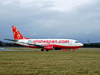G-GSPN @ EGPH - Globspan B737 Arrives at EDI,G-GSPN Is Now operated by air baltic as YL-BBS after the demise of Flyglobespan - by Mike stanners