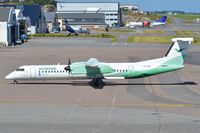 LN-WDL @ ENTO - Dash8-400 arriving at TRF - by FerryPNL