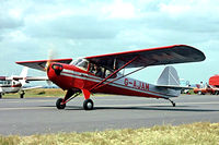 G-AJAM @ EGTC - Auster J/2 Arrow [2371] Cranfield~G 03/07/1982. Image taken from a slide. - by Ray Barber