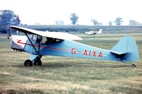 G-AIXA @ EGTH - Taylorcraft Plus D [134] Old Warden~G 30/06/1974. Image taken from a slide. - by Ray Barber