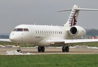 A7-CEF @ EGHH - Departing after a short visit - by John Coates