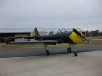 N22154 @ K64 - Yak-52 making a refueling stop. - by Red Harrell