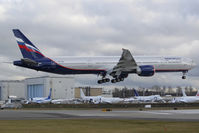 VP-BGB @ KPAE - First Aeroflot 777-300ER seen landing at KPAE after a pre-delivery test flight. - by Joe G. Walker