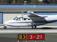 N222LE - Aero Commander departing SMO Rwy21 - by COOL LAST SAMURAI