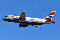 G-EUPN @ EDDL - British Airways Airbus A319-131 take off in EDDL/DUS