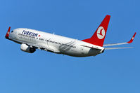 TC-JHD @ EDDL - Turkish Airlines Boeing B737-8F2 take off in EDDL/DUS