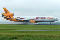 N985AR @ EHAM - Centurion Cargo Mc Donnell Douglas MD-11(f) landing in EHAM/AMS
