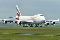 N415MC @ EHAM - Emirates Sky Cargo (Atlas Air) Boeing B747-47UF/SCD landing in EHAM/AMS