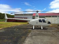 ZK-HXB @ NZAR - Nice close up of this robinson today outside maintenance hangar - note it is R44II c/n 12669 NOT R22 as database entry - by magnaman