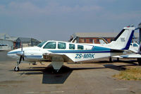 ZS-MRK @ FALA - Beech 58 Baron [TH-1168] Lanseria~ZS 05/10/2003 - by Ray Barber