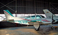 ZS-KCP @ FALA - Beech 95-B55 Baron [TC-2156] Lanseria~ZS 05/10/2003 - by Ray Barber